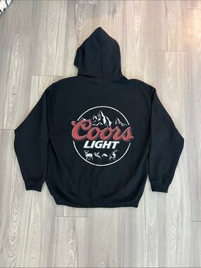 Coors Light Black Logo Hoodie